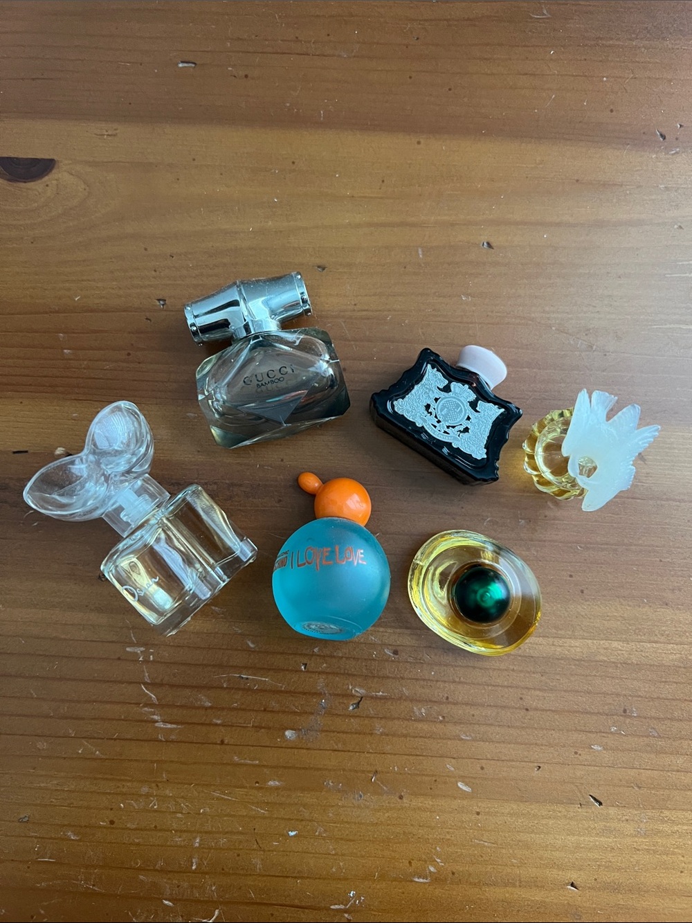 Miniature Perfume Bottles Lot of 6